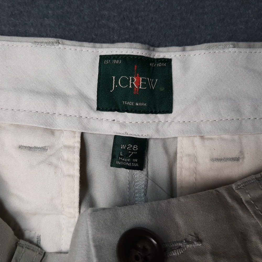 NEW J Crew Shorts Men 28 x 7 Brown Khaki Chino Portsider Short Casual CH148 - Picture 5 of 10